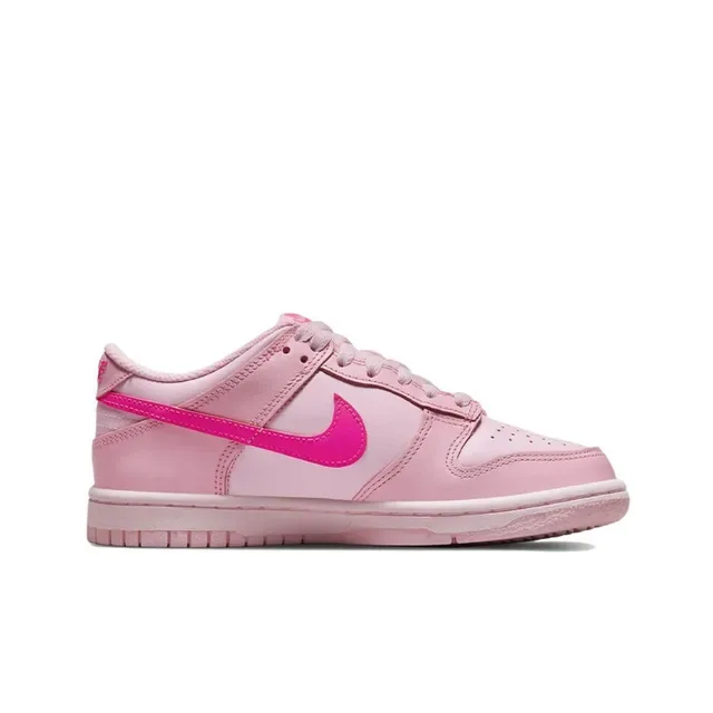 Nike Dunk Low Pink and Hot Pink Lifestyle Sneakers 2