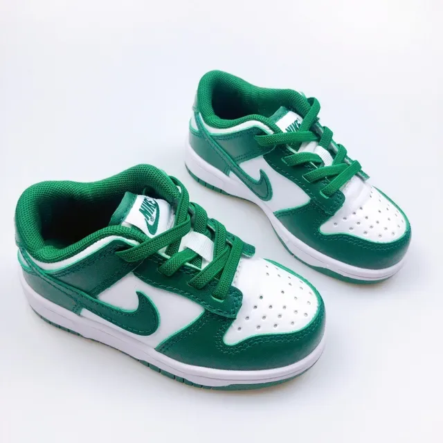 Nike Dunk Low Pink Red White Kids Lifestyle Sneakers 8