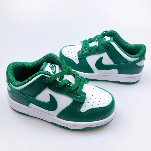 Nike Dunk Low Pink Red White Kids Lifestyle Sneakers 11