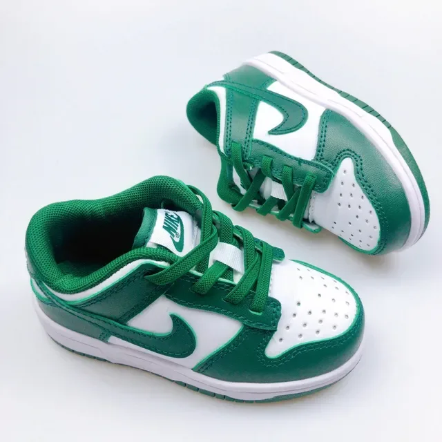 Nike Dunk Low Pink Red White Kids Lifestyle Sneakers 12