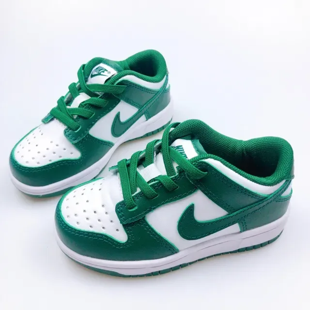 Nike Dunk Low Pink Red White Kids Lifestyle Sneakers 13