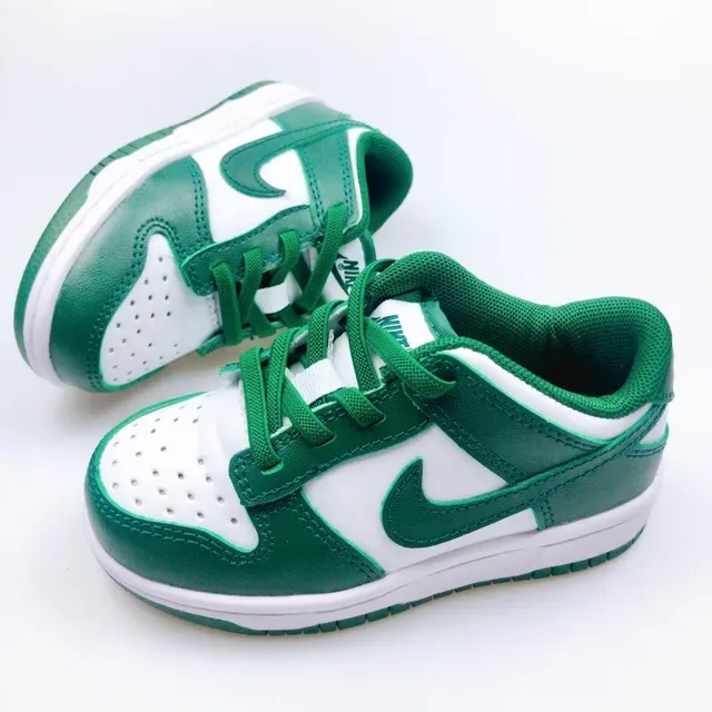 Nike Dunk Low Pink Red White Kids Lifestyle Sneakers 16
