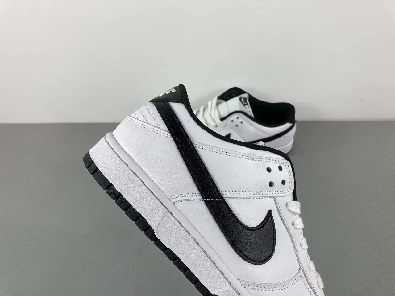 Nike Dunk Low White Black Lifestyle Sneakers 13