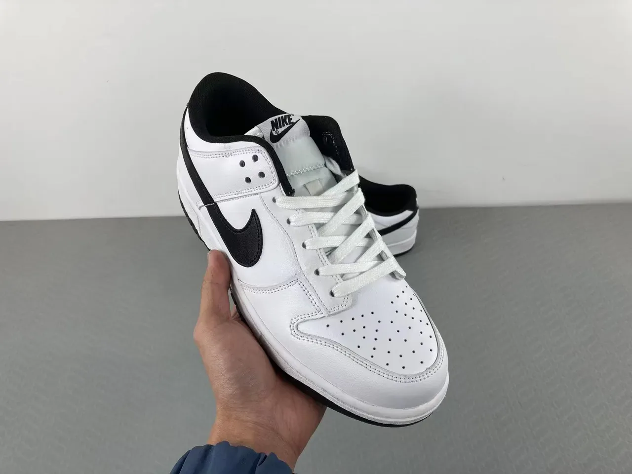 Nike Dunk Low White Black Lifestyle Sneakers 17