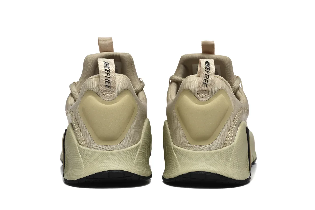 Nike Free RN بيج وأسود حذاء رياضي لايف ستايل 4