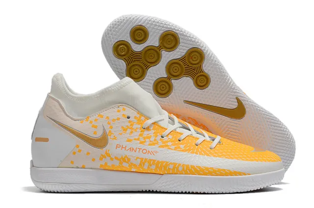Nike Vert Bleu Tricoté Supérieur Collet à Chaussette Chaussures de Football Indoor 5