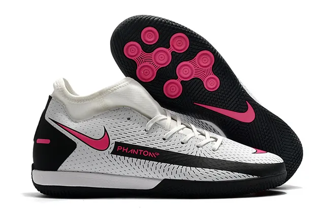 Nike Vert Bleu Tricoté Supérieur Collet à Chaussette Chaussures de Football Indoor 15