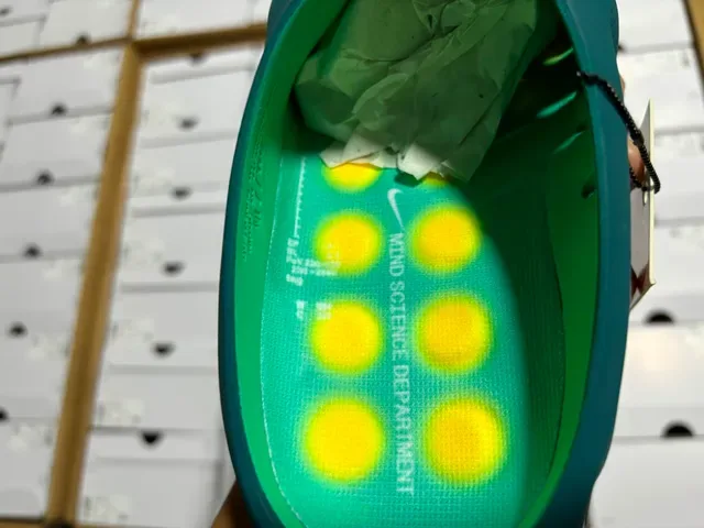 Nike Green Yellow Slip-On Silhouette Perforated Synthetic Upper Sneakers 5