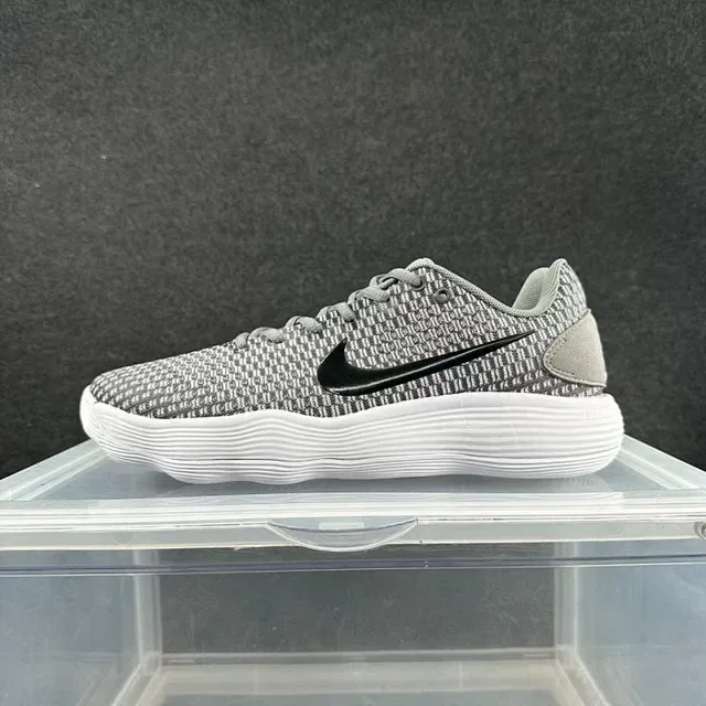 Nike Hyperdunk X Low Gray Black Knit Upper Wavy Midsole Lifestyle Sneakers 2