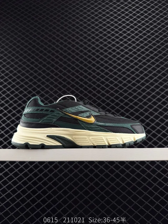 Nike Initiator Dark Green Black Gold Chunky Sneakers 3