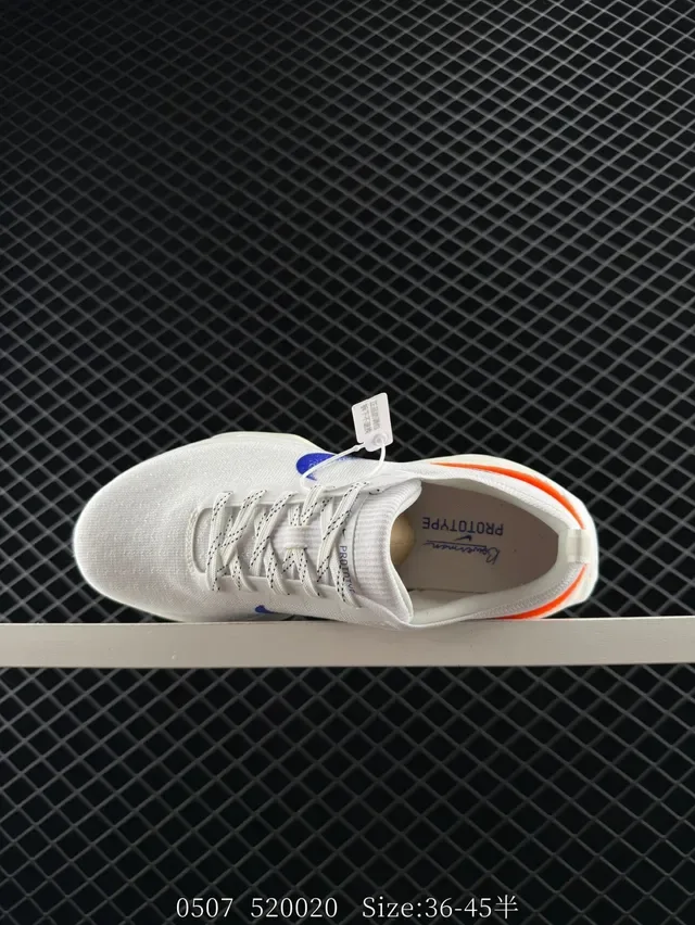 Nike Invisible Run 3 White Orange Blue Lifestyle Sneakers 4