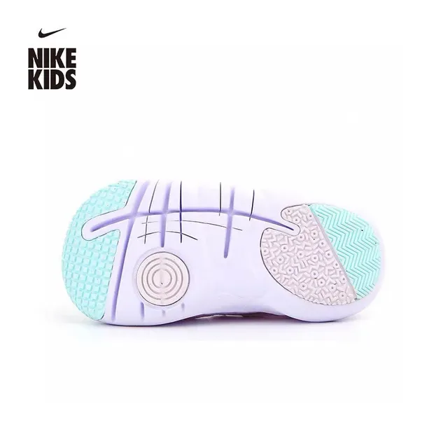 Nike Kids Black and White Mesh Strap Lifestyle Sneakers 14