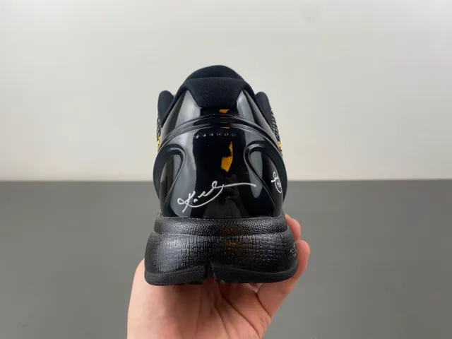 Nike Kobe 6 Black Red Yellow Basketball Shoes 4