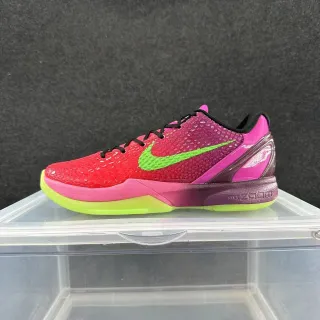 Nike Kobe VI Gradient Red Pink Neon Green Basketball Shoes
