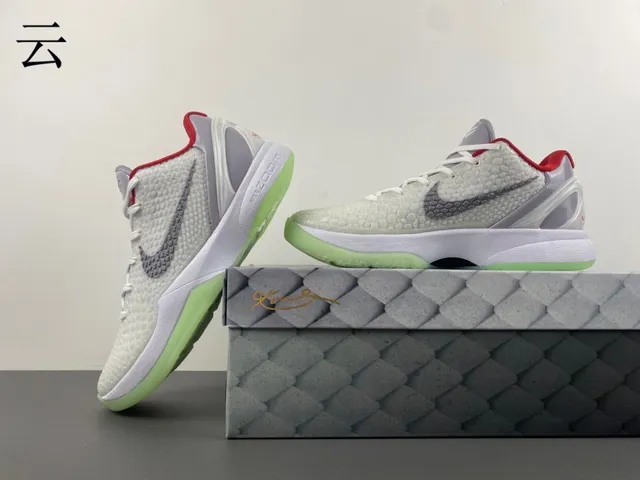 Nike Kobe White Gray Textured Knit Upper Translucent Heel Cage Basketball Shoes 2