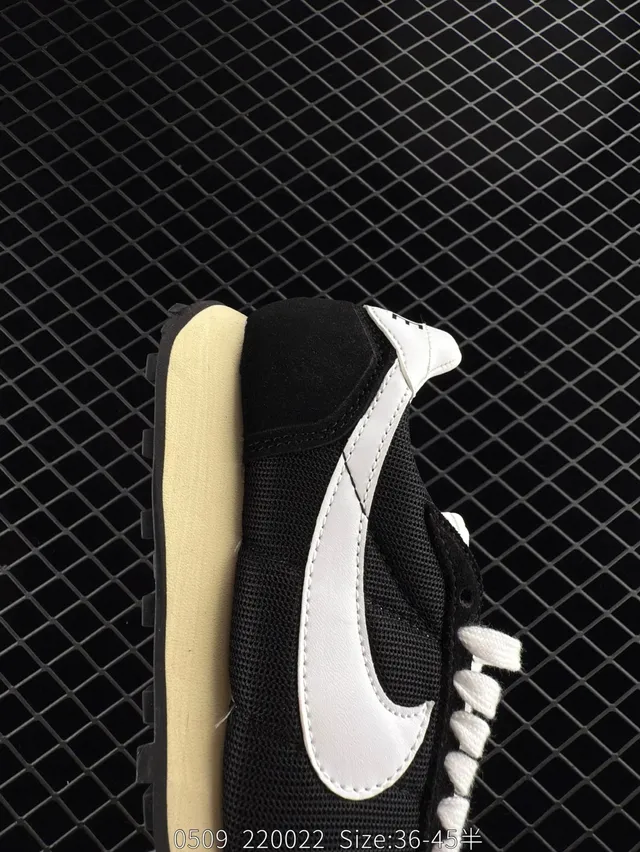 Nike LD-0 Black White Low-Top Mesh Upper Running Shoes 4