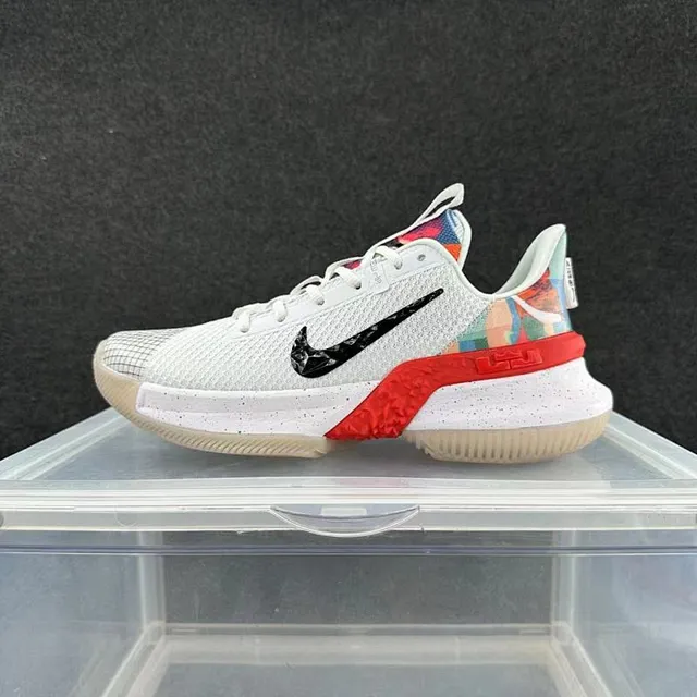 Nike LeBron NXXT Gen White Black Red Basketball Shoes 2