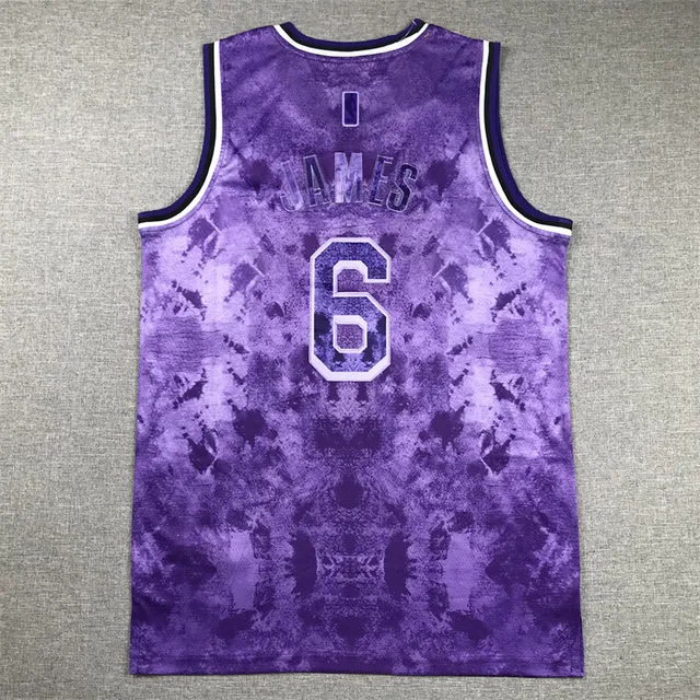 Nike Los Angeles Lakers Select Edition maillot de basketball floral pourpre 2