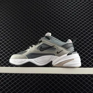 Nike M2K Tekno رمادي أسود أبيض أحذية سميكة