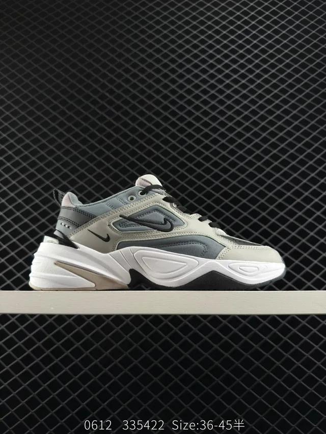 Nike M2K Tekno Gray Black White Chunky Sneakers 6