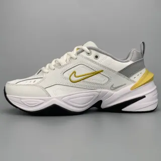 Nike M2K Tekno أبيض رمادي ذهبي سنيكرز تشونكي