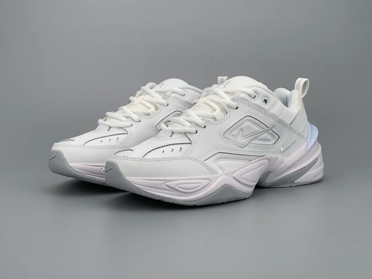 Nike M2K Tekno White Light Blue Chunky Sneakers 7