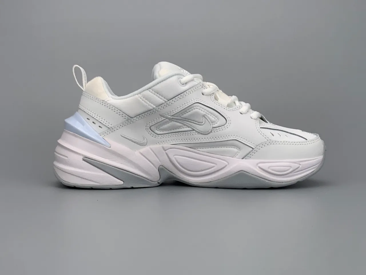 Nike M2K Tekno White Light Blue Chunky Sneakers 10