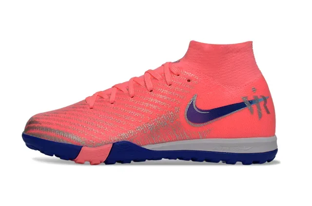 Nike Mercurial Superfly Turf Chaussures de football Coral Pink Blue Turf 6