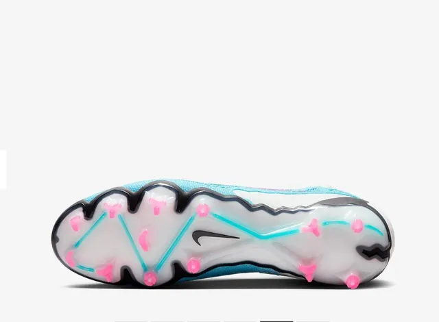 Nike Mercurial Superfly Blanco Azul Collar Alto Ajuste Calcetín Césped Firme Zapatos de Fútbol 3