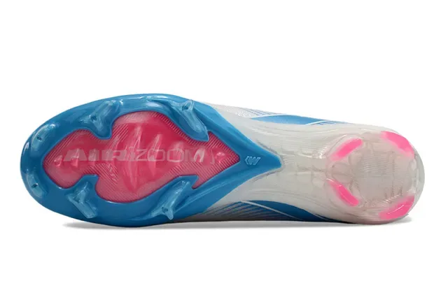 Nike Mercurial Superfly Branco Azul Alto-Corte Ajuste Meia Upper Firm-Ground Sapatos de Futebol 6