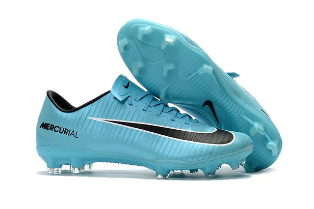Nike Mercurial Vapor Black White Yellow Firm-Ground Soccer Shoes 15