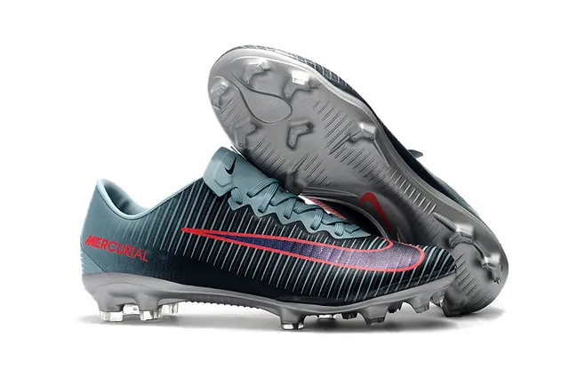 Nike Mercurial Vapor Black White Yellow Firm-Ground Soccer Shoes 19