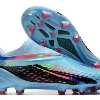 Nike Mercurial Vapor Blue Multicolor Sock-Fit Upper Translucent Light Chassis Firm-Ground Soccer Shoes