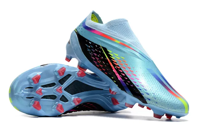 Nike Mercurial Vapor Blue Multicolor Sock-Fit Upper Translucent Light Chassis Firm-Ground Soccer Shoes 3