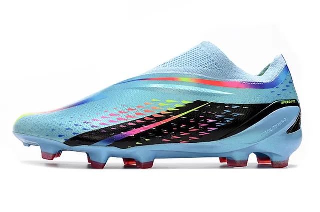 Nike Mercurial Vapor Blue Multicolor Sock-Fit Upper Translucent Light Chassis Firm-Ground Soccer Shoes 8