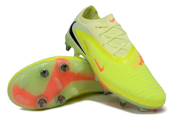 Nike Mercurial Vapor Neon Yellow Orange Firm-Ground Soccer Shoes 4