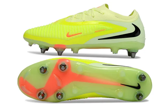 Nike Mercurial Vapor Neon Yellow Orange Firm-Ground Soccer Shoes 6