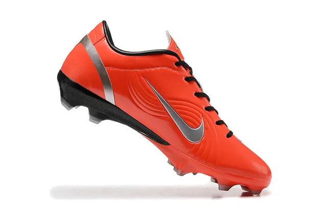 Nike Mercurial Vapor Orange Black Silver Firm-Ground Soccer Shoes 4