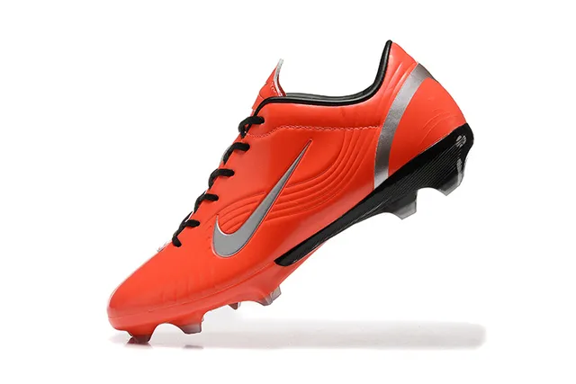 Nike Mercurial Vapor Orange Black Silver Firm-Ground Soccer Shoes 5