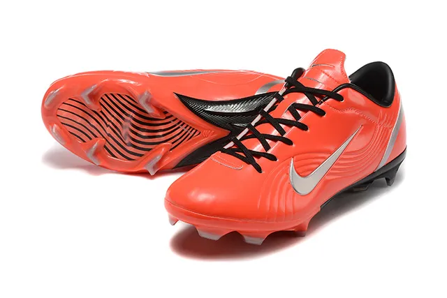 Nike Mercurial Vapor Orange Black Silver Firm-Ground Soccer Shoes 7