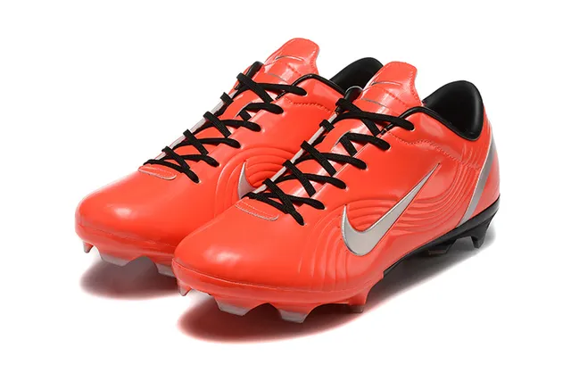 Nike Mercurial Vapor Orange Black Silver Firm-Ground Soccer Shoes 8
