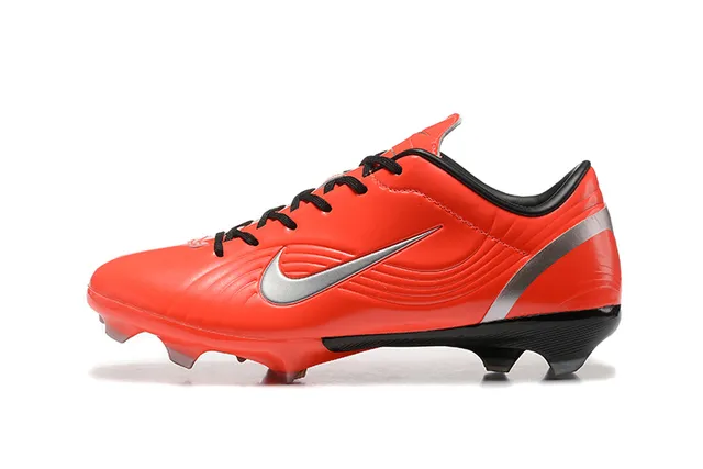 Nike Mercurial Vapor Orange Black Silver Firm-Ground Soccer Shoes 10