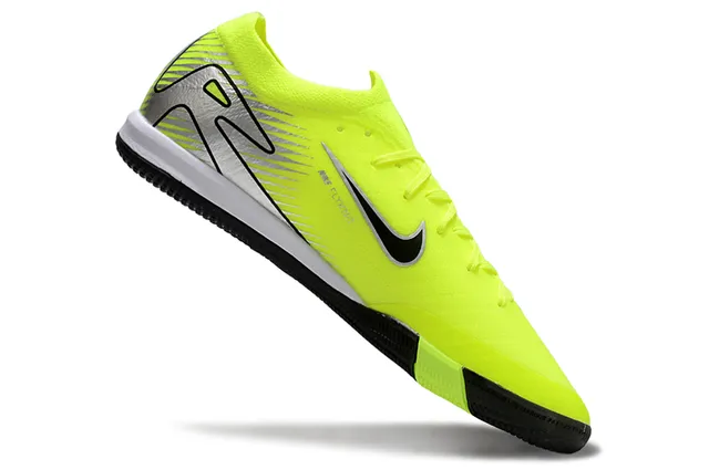 Nike Mercurial Vapor Yellow Black Low-Cut Synthetic Upper Silver Air Zoom Branding Indoor Soccer Shoes 2