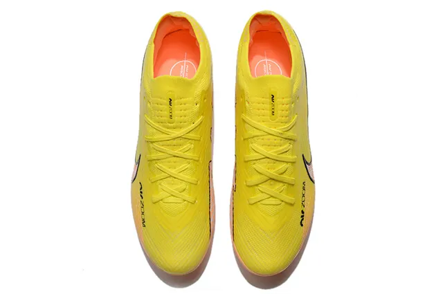 Nike Mercurial Vapor Zoom Yellow Orange Firm-Ground Soccer Shoes 2