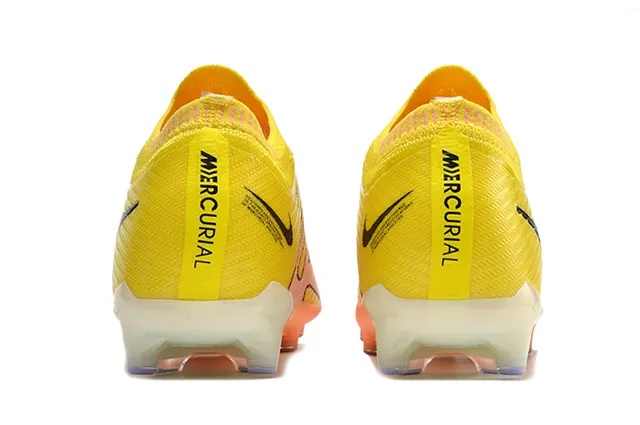 Nike Mercurial Vapor Zoom Yellow Orange Firm-Ground Soccer Shoes 4