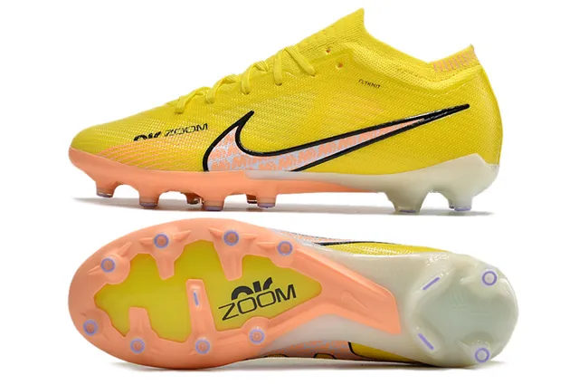 Nike Mercurial Vapor Zoom Yellow Orange Firm-Ground Soccer Shoes 5
