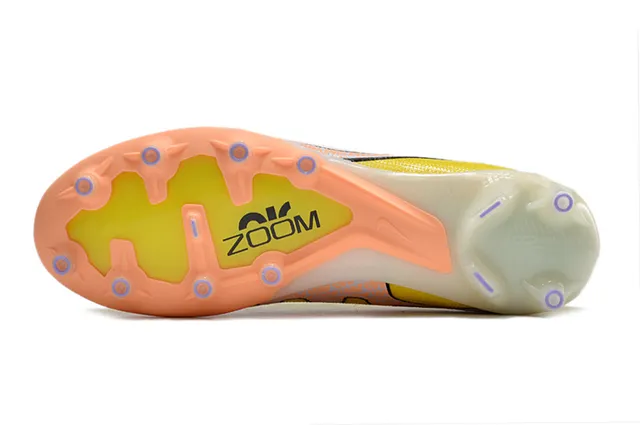 Nike Mercurial Vapor Zoom Yellow Orange Firm-Ground Soccer Shoes 6