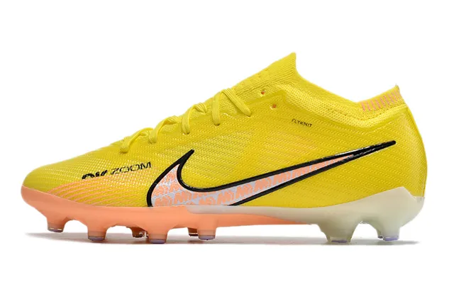 Nike Mercurial Vapor Zoom Yellow Orange Firm-Ground Soccer Shoes 8