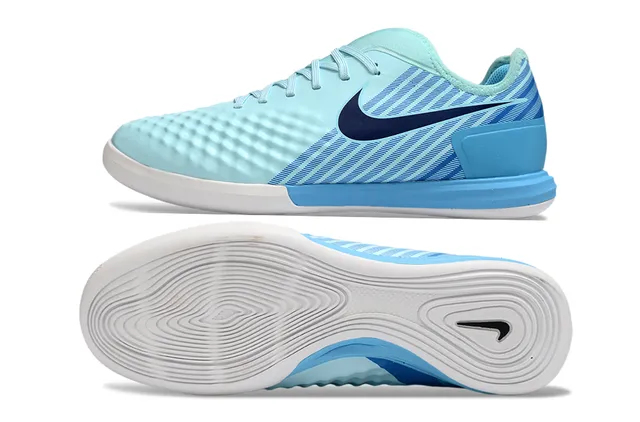Nike Multicolor Blue Low-Top Gradient Upper Indoor Soccer Shoes 7