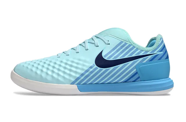 Nike Multicolor Blue Low-Top Gradient Upper Indoor Soccer Shoes 8